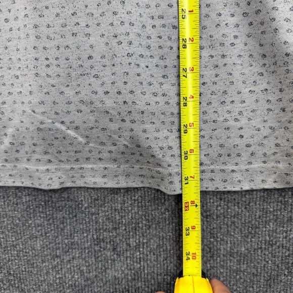 Travis Mathew Mens Golf Polo Shirt‎ Small Dots Print Gray Short Sleeve Size L - Picture 8 of 9